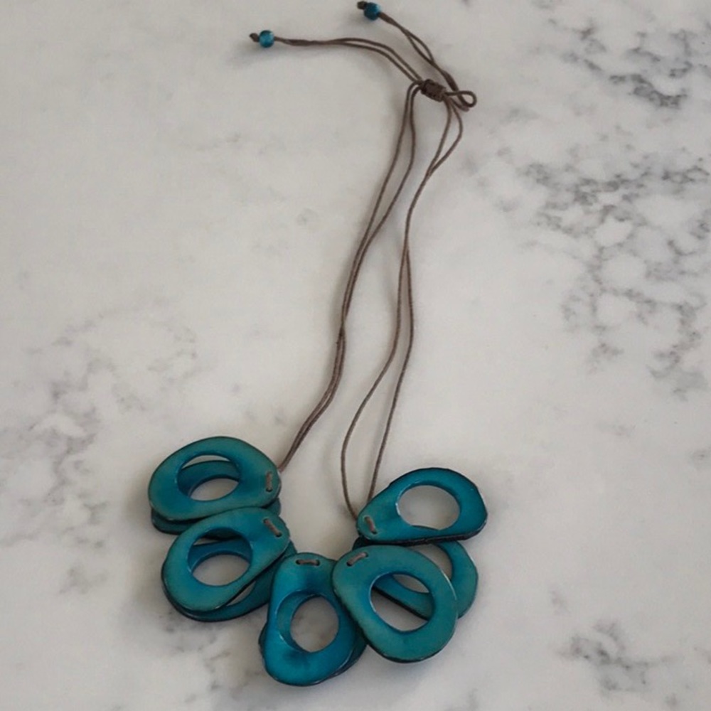 South American wood necklace